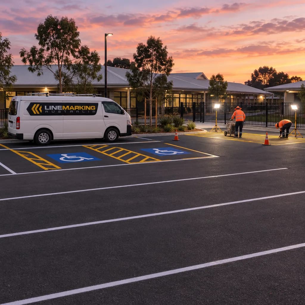 School Carpark Line Marking School Carpark Line Marking